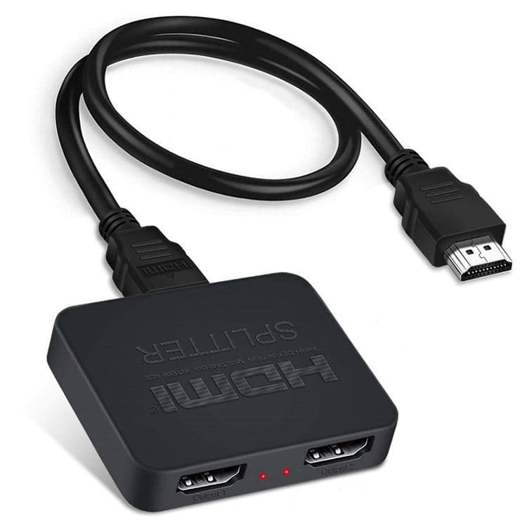 Factory Wholesale HDMI Splitter 1-to-2, 1 Input 2 Output Distributor, High-Definition Video Sync Device 4K