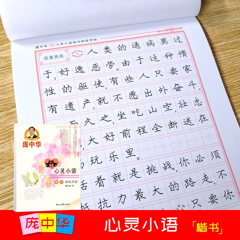 Heartfelt Sayings: Pang Zhonghua Regular Script Calligraphy Pen Practice Copybook for Students and Adults, Beautiful Sentences for Elegant Handwriting
