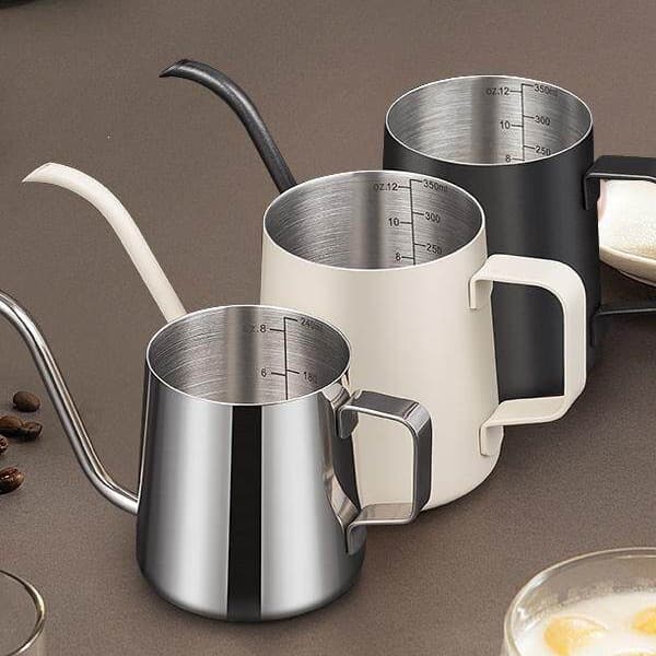 304 Stainless Steel Coffee Kettle, Household Pour-Over Coffee Maker, Small Portable with Scale, Default Option