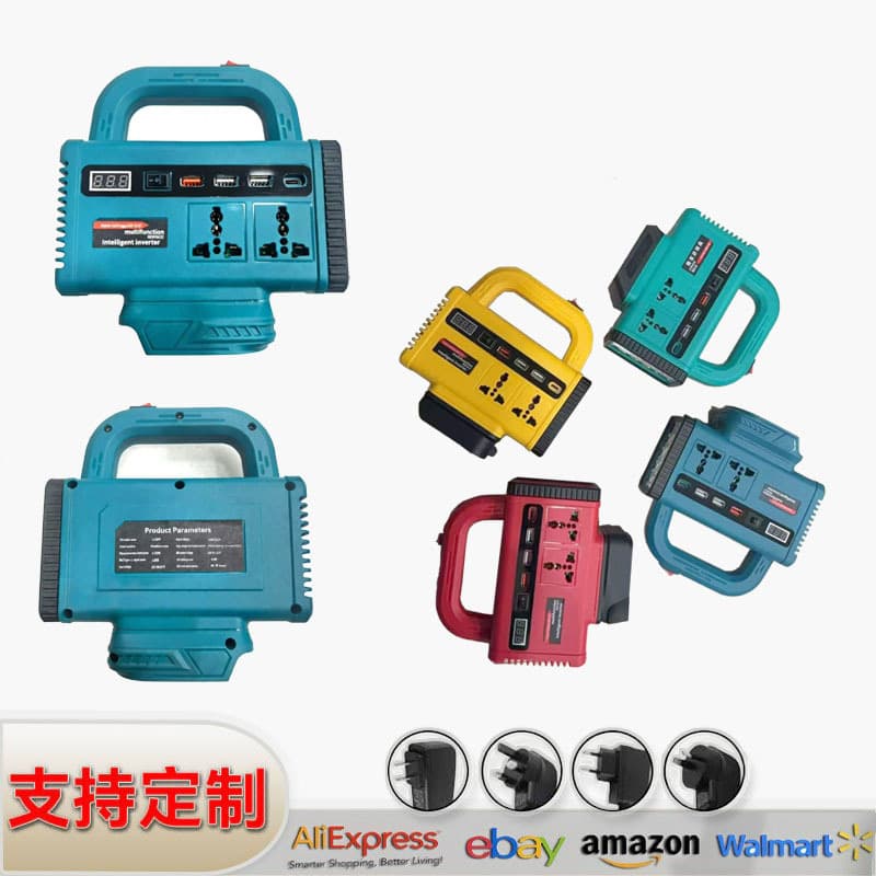 Cross-border Lithium Battery Inverter 21V to 220V Power Supply with USB Charging Portable for Export
