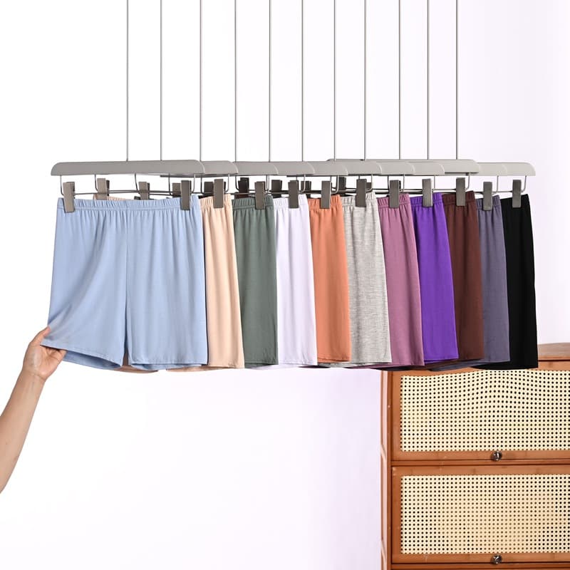Summer Modal Plus Size Stretch Shorts for Women, Thin Breathable Safety Shorts, New Solid Color Anti-Exposure 3/4 Shorts
