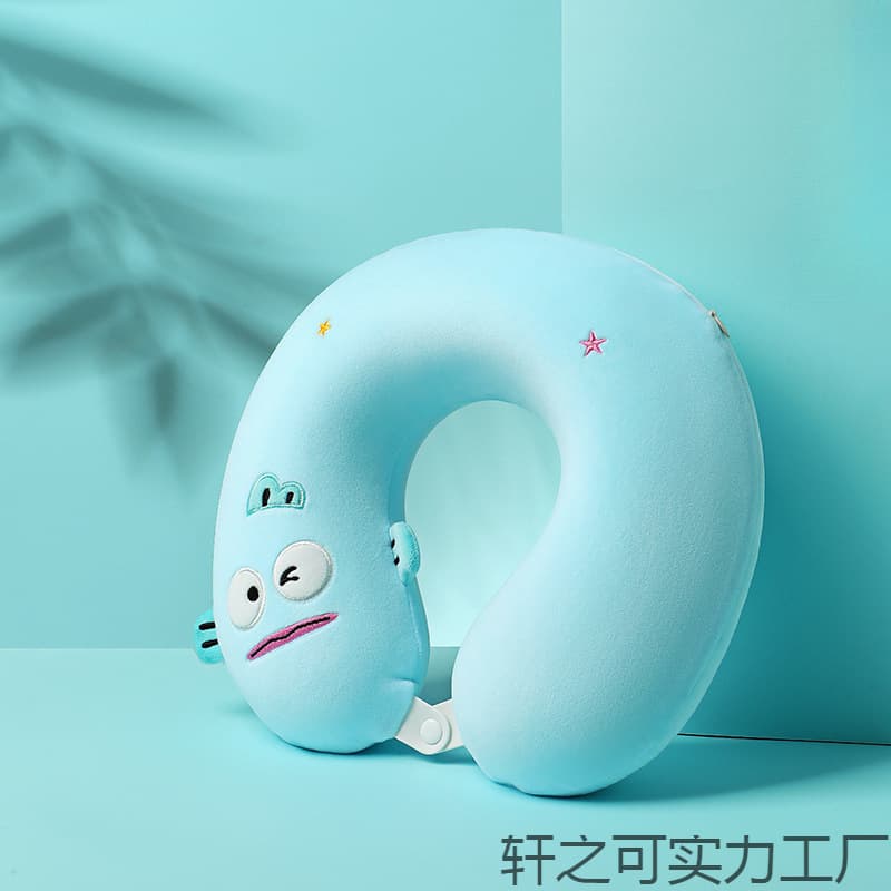 MINISO Hangyodon Series U-shaped Pillow Nap Travel Neck Protection Cute Cartoon Soft Cushion