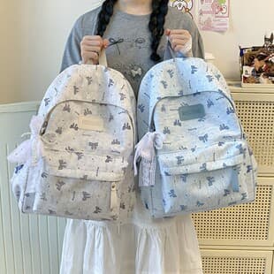 Butterfly Print Backpack for Women Lightweight Casual Student Backpack Wholesale Cute Girl Style Backpack