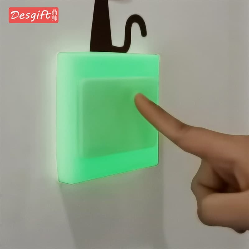 Silicone Switch Stickers with Glow-in-the-Dark Adhesive-Free Outlet Protectors, Waterproof Switch Covers, Creative Transparent Illuminated Wall Decals for Home