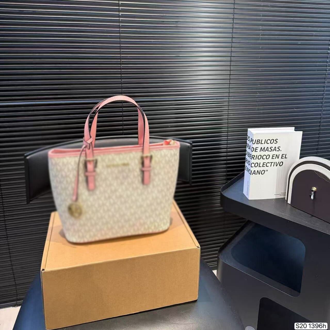 Cross-border New Wholesale Women's Basket Handbag Shoulder Tote with Monogram Pattern