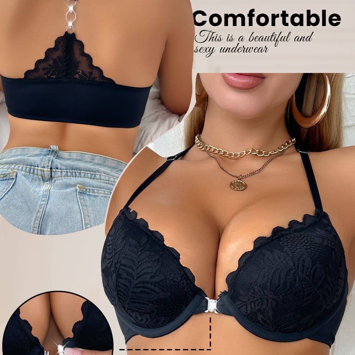 Cross-border Supply Ruffle Trim Bra Women Push Up Fitness Yoga Sports Bra Sexy Lingerie