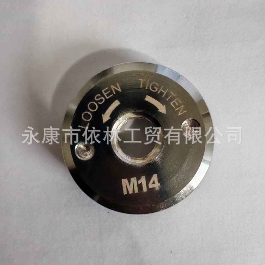 Cross-border Hot Sale Angle Grinder Pressure Plate M14 M10 5/8-11 Angle Grinder Self-locking Pressure Plate Galvanized Quick-change Nut