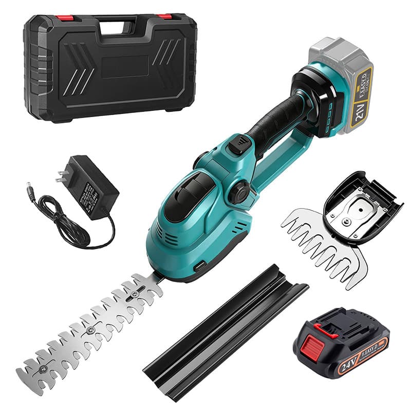 Cross-border hedge trimmer lawn mower rechargeable pruning shears tea garden lithium battery greening gardening electric hedge shears trimmer