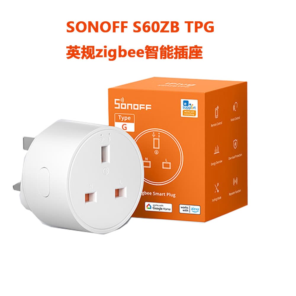 SONOFF S60ZB TPG Zigbee UK Smart Plug Smart Home Remote Timer Control