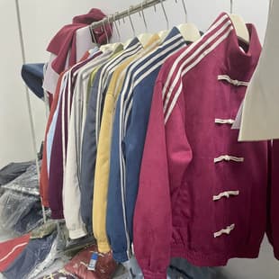 New Chinese-style Tang Jacket High-end Stand Collar Baseball Jacket Sport Coat with Three Stripes and Chinese-style Frog Buttons Casual Outerwear