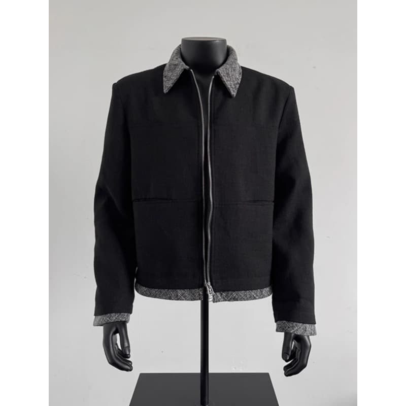 cleanfit jacket men's small fragrance spring and autumn new coat casual trendy brand lapel versatile retro simple top