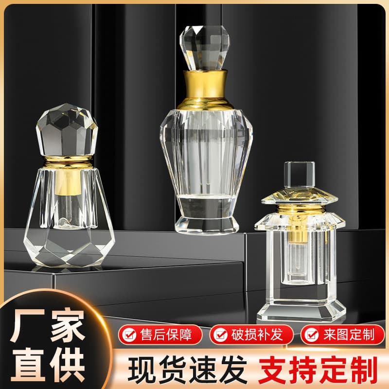 Crystal Perfume Bottle Agarwood Diffuser Oil Bottle 1mm Creative Human Body Craft Gift Home Decoration Engraving Wholesale