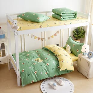 Dormitory Quilt Bedding Full Set One Complete Set Military Training School Bedding Student Dormitory Bed 6-Piece Set Pure Cotton