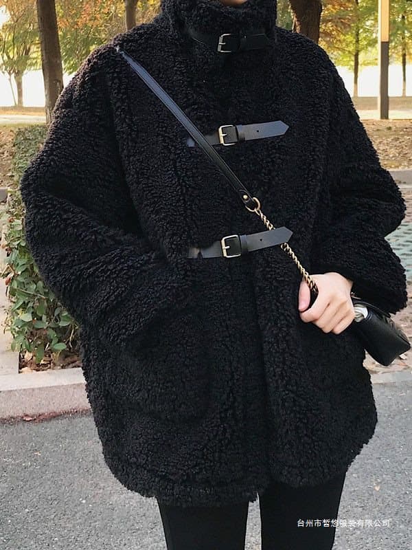 Women's Shearling Coat 2025 New Style Fur Loose Thickened Mid-Length Shearling Particle Coat