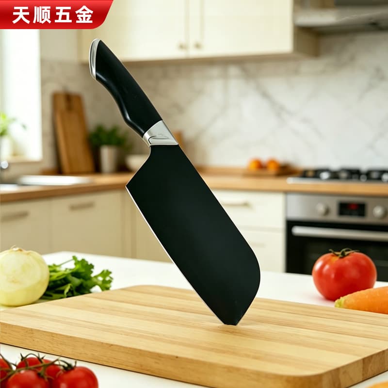 Custom Black Blade Lightweight Kitchen Knife for Women, Ultra-Fast Sharp All-Blade Chopping and Slicing Dual-Purpose Kitchen Tool