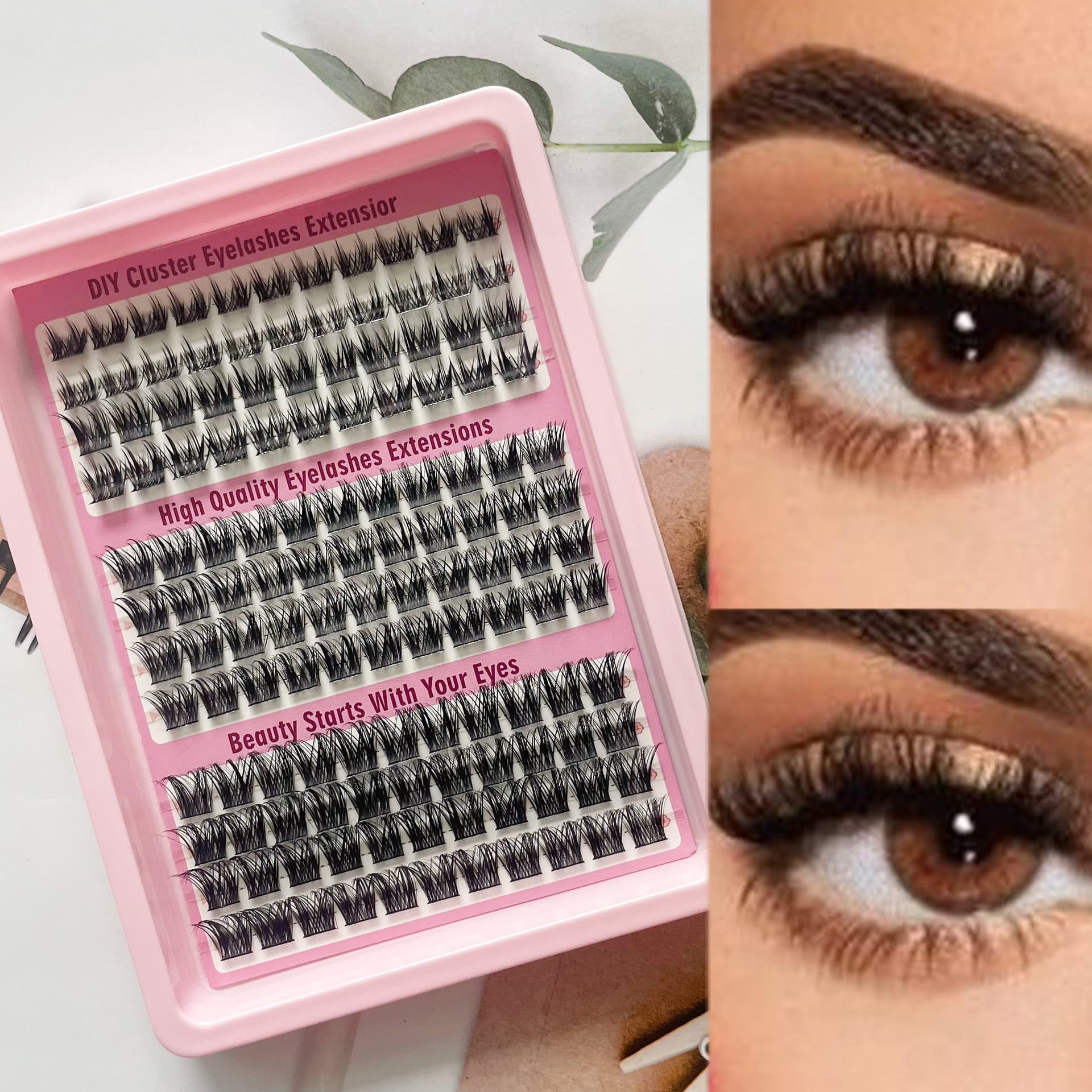 Cross-border False Eyelashes Photo-Ready Comic Style Natural Thick Fluffy 3D Lashes Amazon DIY Hot Selling for Export