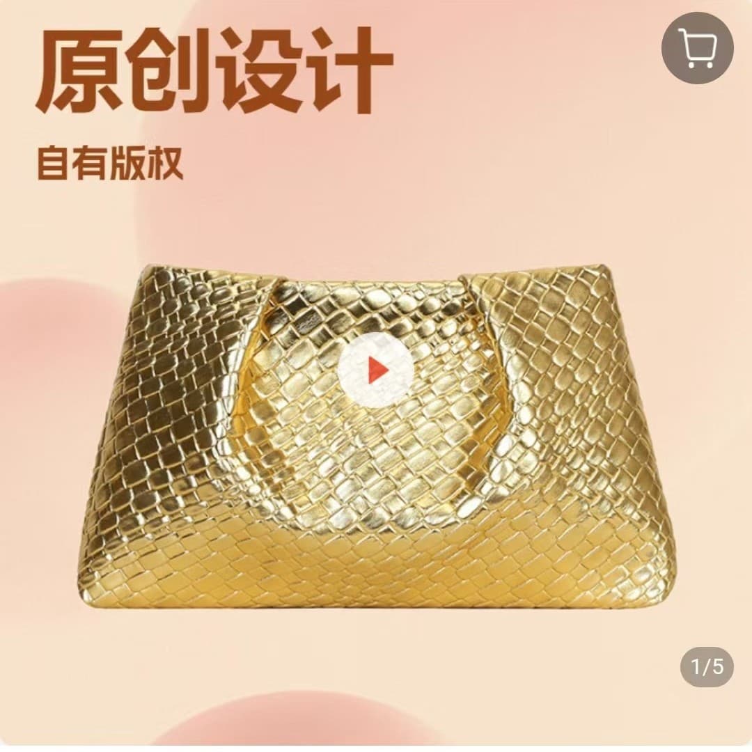 Junfan Women's Bag Original Design Copyright Reserved Cross-border Embossed Snake Print Wrinkle Clutch Bag