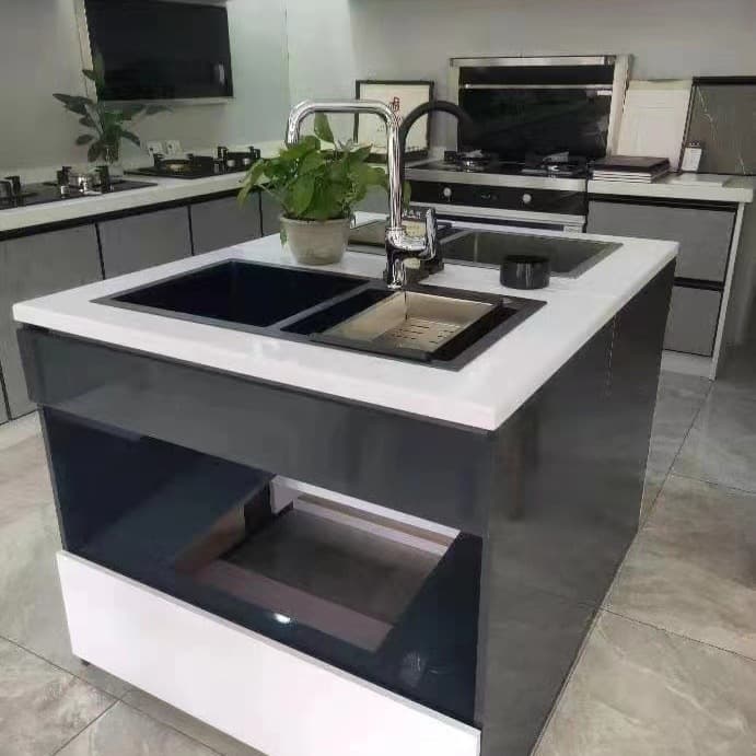 Sink display rack vegetable basin display cabinet vegetable basin display rack faucet bathroom exhibition stand mobile pull-out display cabinet
