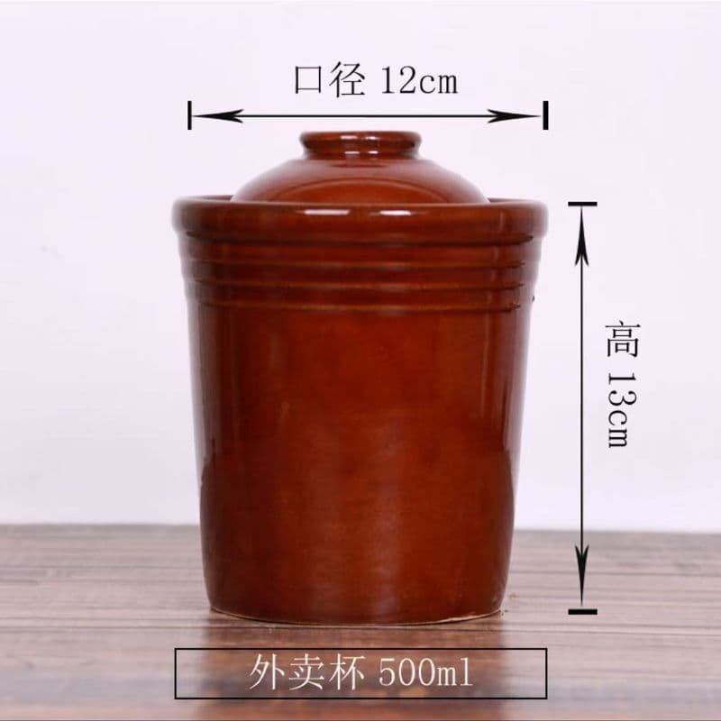 Commercial ceramic stew cups and pots for double-boiled pigeon or black chicken soup, takeout containers for steamers