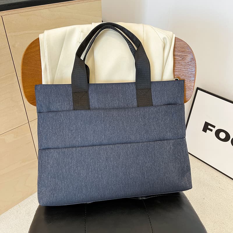 Factory Wholesale New Hand Carry Business Meeting Unisex Computer Bag Large Capacity File Folder LOGO Printing Briefcase