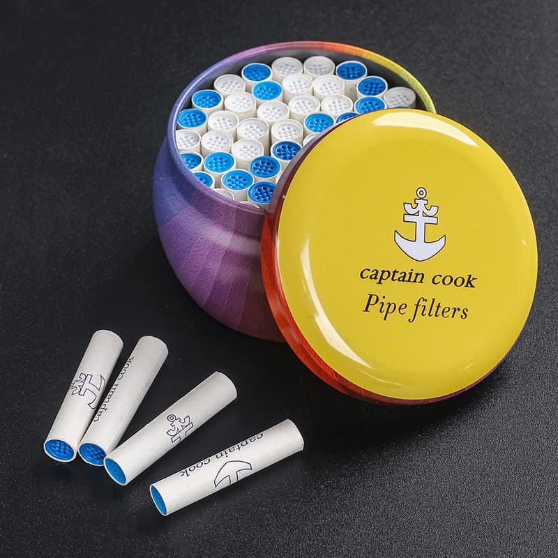 50-Pack 9MM Activated Carbon Filter: Universal Pipe Filter, Mouthpiece Filter Accessories, Consumables, Portable Small Canister