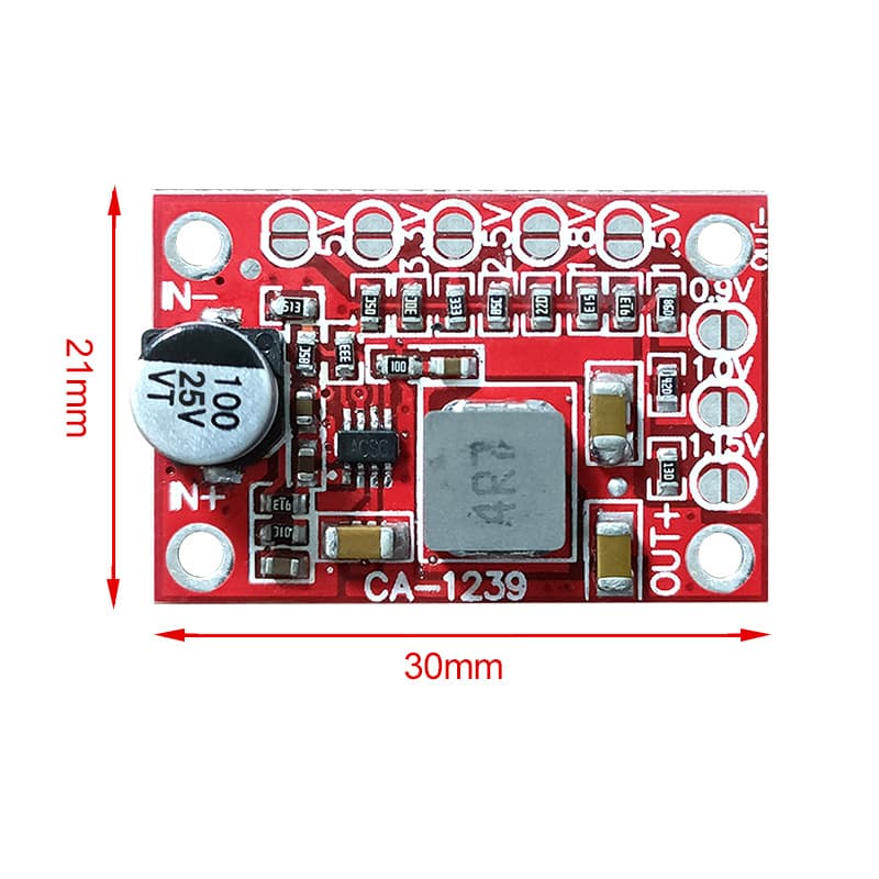 CA-1239 Adjustable Step-Down Module 5-15V Input 1.25V 1.5V 1.8V 2.5V 3.3V 5V Output