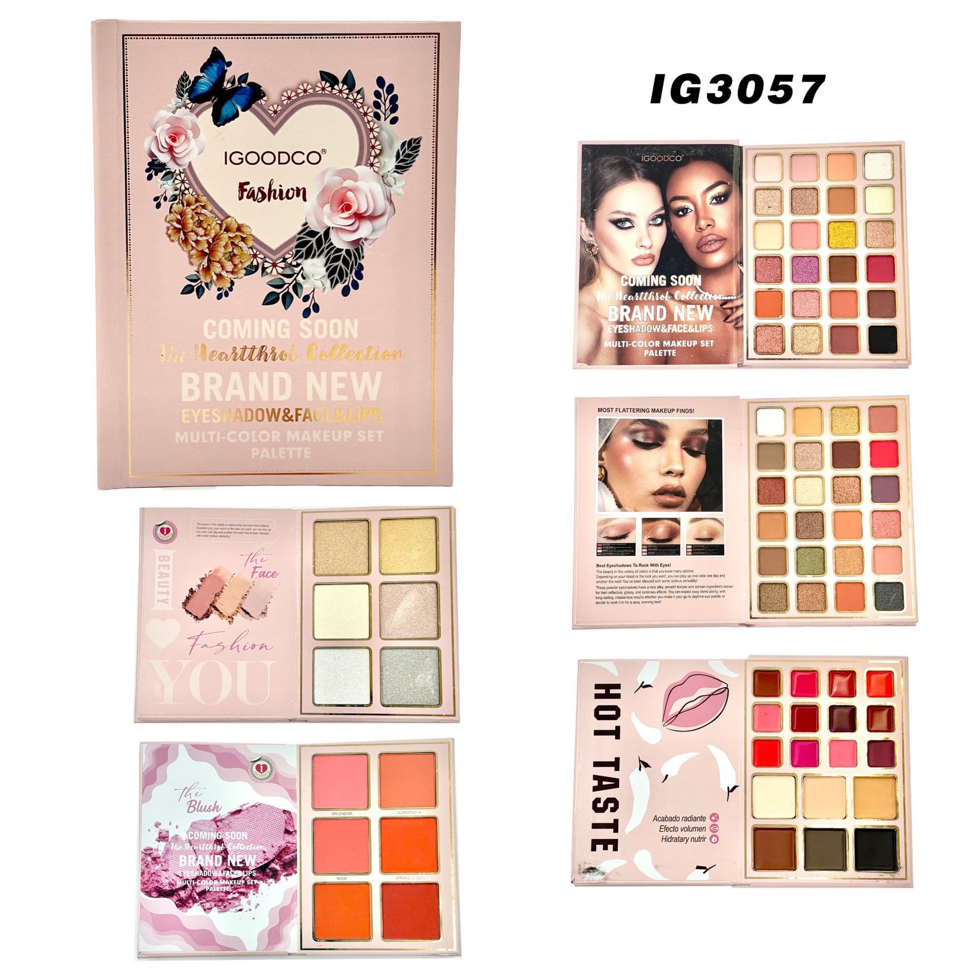 Cross-border Makeup Eyeshadow Book Multi-layer Eyeshadow Palette Blush Multifunctional Eyeshadow Palette Stage Makeup Eyeshadow Cosmetics Wholesale