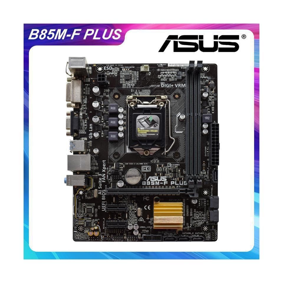 Compatible with ASUS B85M-F PLUS Motherboard DDR3 Micro ATX Core i7/i5/i3 4th/5th Gen CPU