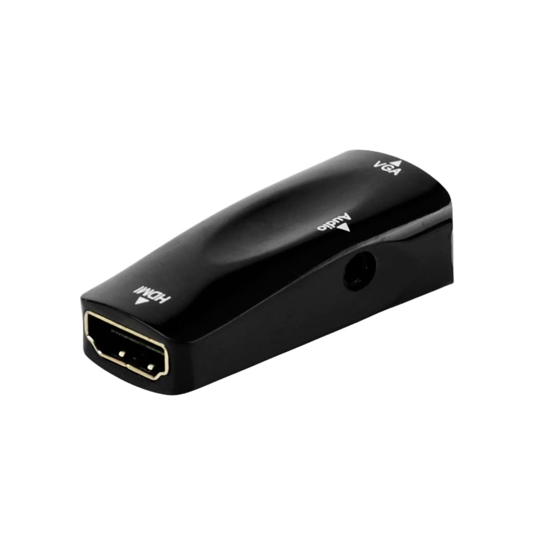 HDTV Female to VGA Male Converter with Audio for Computer Projector, HDTV to VGA Adapter