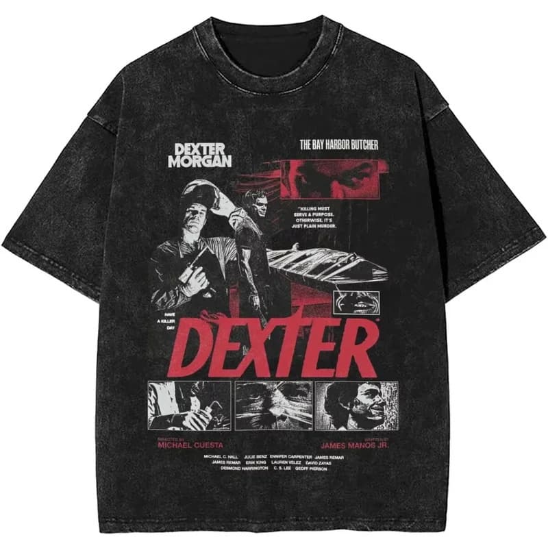 Ouma Pure Cotton New Dexter Morgan Edition Middle Finger Retr