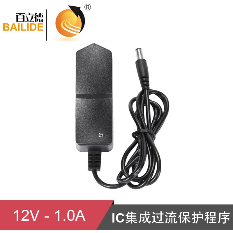 BAILIDE 12V 1A Power Adapter Wall-Mount Indoor Power Supply 12W Charger for Home Appliances