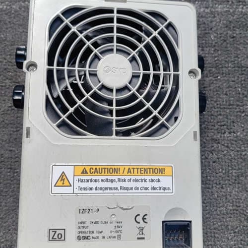 SMC original static eliminator IZF21-P, excellent condition, made in Japan, 24V.