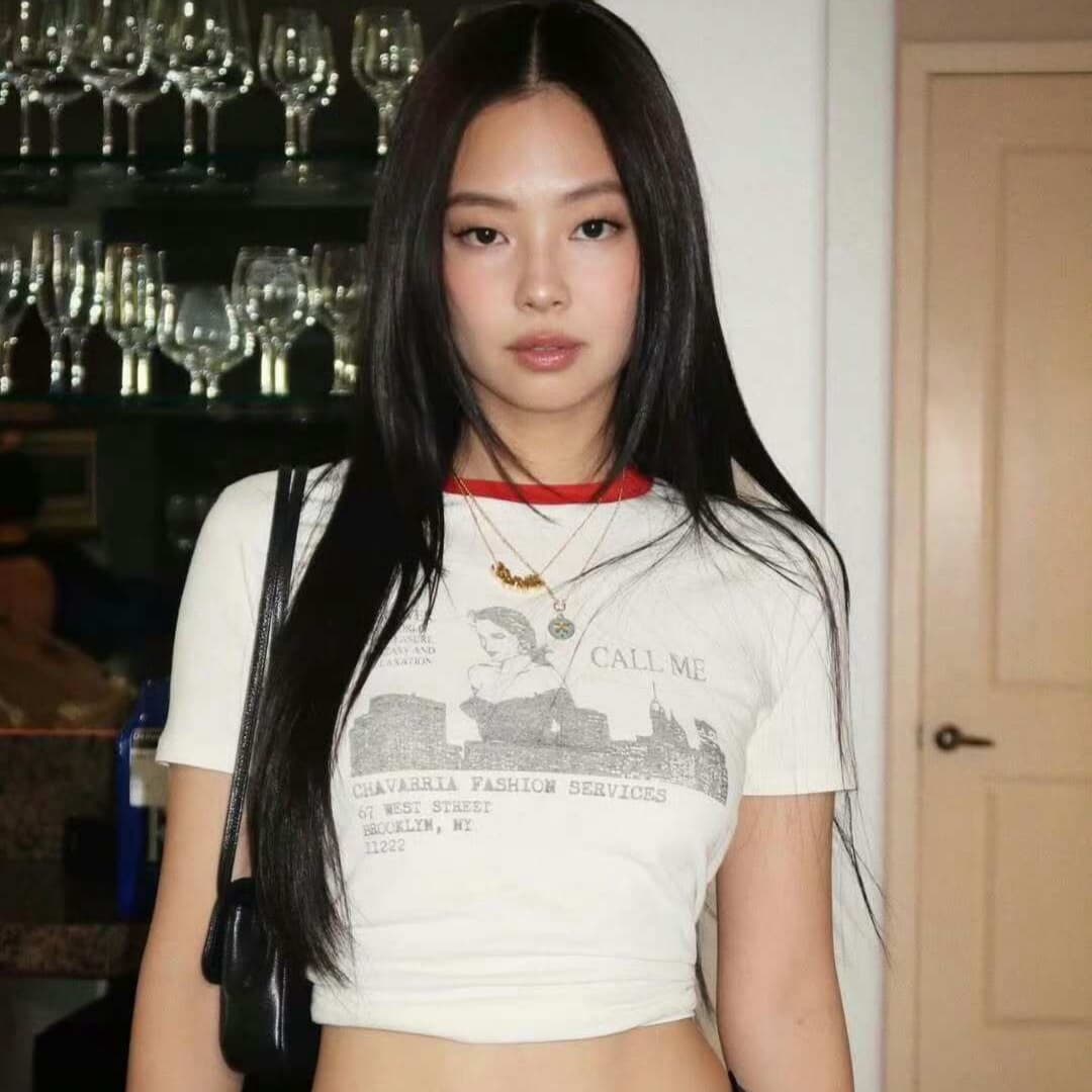 26ss Nanyou High-End Boutique Store Niche Jennie Style Coachella Slim Fit Hot Girl Ins Style Short T-Shirt for Women