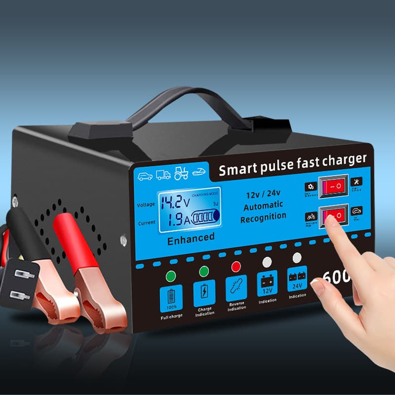 Cross-border 12V24V Car Battery Charger High Power Automatic Battery Charger Smart Fast Charger
