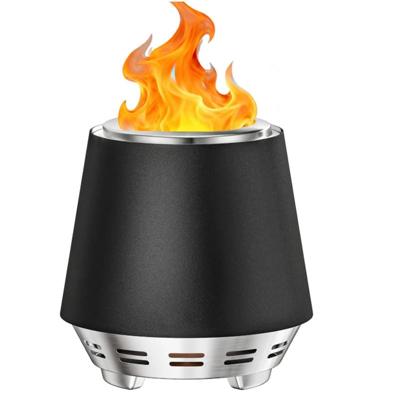 Cross-border New Portable Bonfire Camping Outdoor Courtyard Smokeless Desktop Fire Pit, Durable and Easy to Clean.