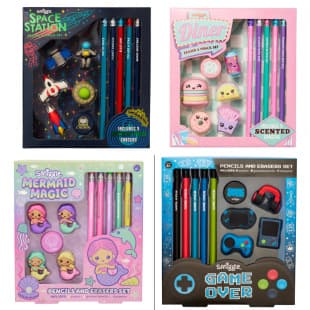 Australian Smiggle Pencil Eraser Set for Kids Large Capacity Pencil Gift Box