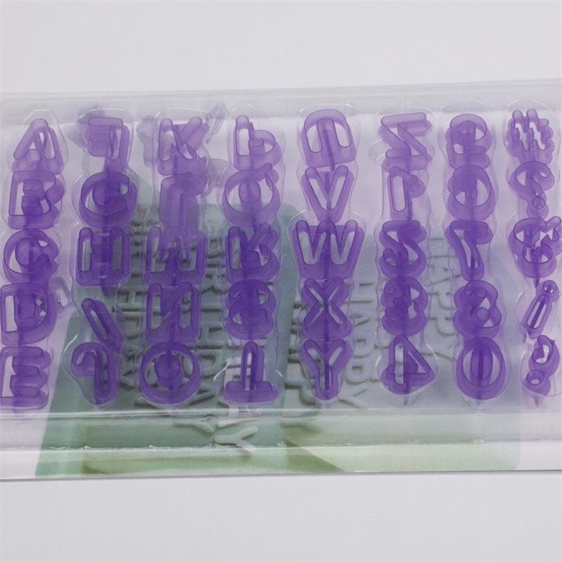 DIY Creative Baking Tools Number Symbol Cookie Fondant Cake Decoration Movable Type Printing Alphabet Cookie Mold