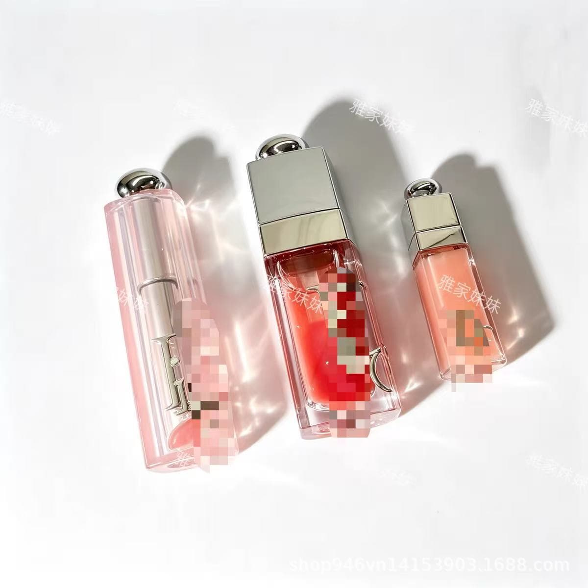 Cross-border Trade Di Jia Lip Care Trio Lip Oil Version Color-Changing Lip Balm 001 Lip Oil 001 Lip Plumper 001