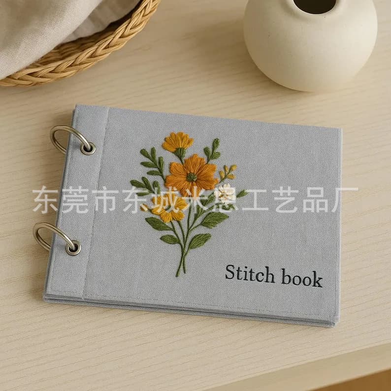 Bestselling Stitch Book DIY Stitch Notebook Handmade Fabric Embroidery Stitch Kit