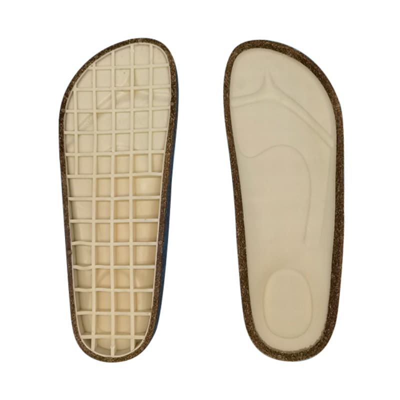 Manufacturer supply beach shoe sole PVC sole edged style casual Birkenstock comfortable footbed outsole