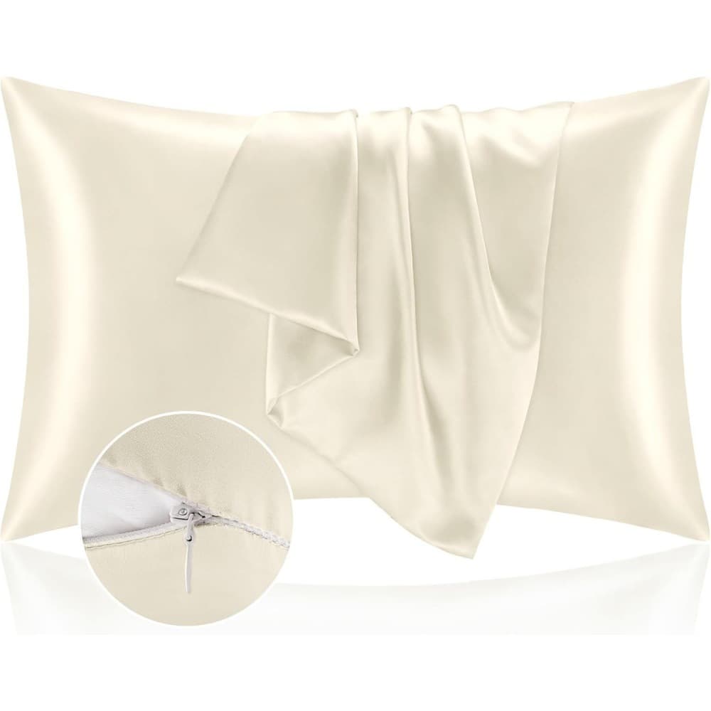 American-Style Imitation Silk Pillowcase Amazon Pillowcase Export Imitation Satin Pillowcase Solid Color Cross-Border