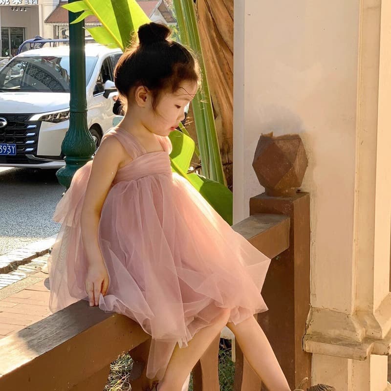 Baby Tutu Tulle Skirt Children's Princess Dress Puffy Dress 100 Days Birthday Party Dress High-End Gift