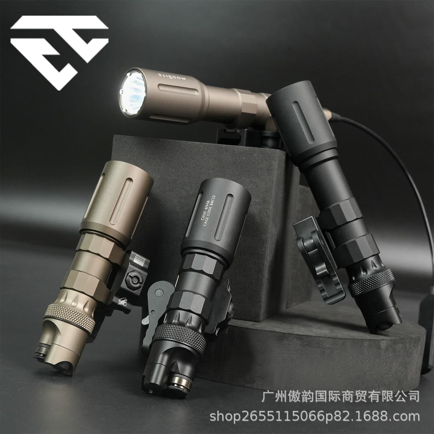 Modlite PLH-V2 OKW spotlight flashlight high lumen strong light tactical quick release base flashlight SF tail cover
