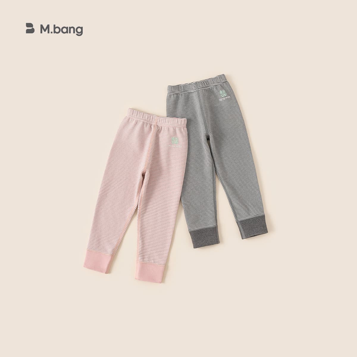 Yubao children's clothing girls' pants, comfortable and warm winter inner wear, new color-blocked patchwork boys' thermal pants