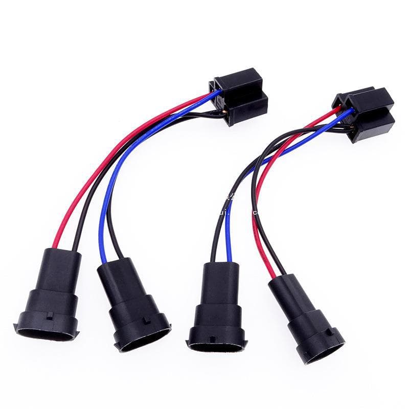 Customizable Automotive Headlight H4/9003 to H9H11 Adapter Wiring Harness Socket for Harley-Davidson