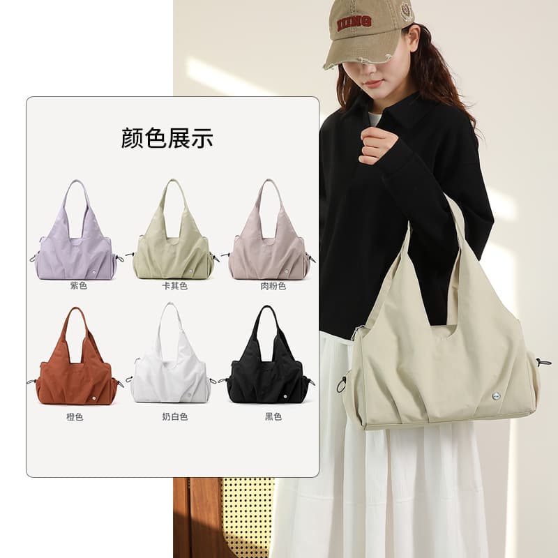 2026 New Fashion Versatile Women's Shoulder Bag Casual Simple Handbag Water-Resistant Nylon Bag Wholesale