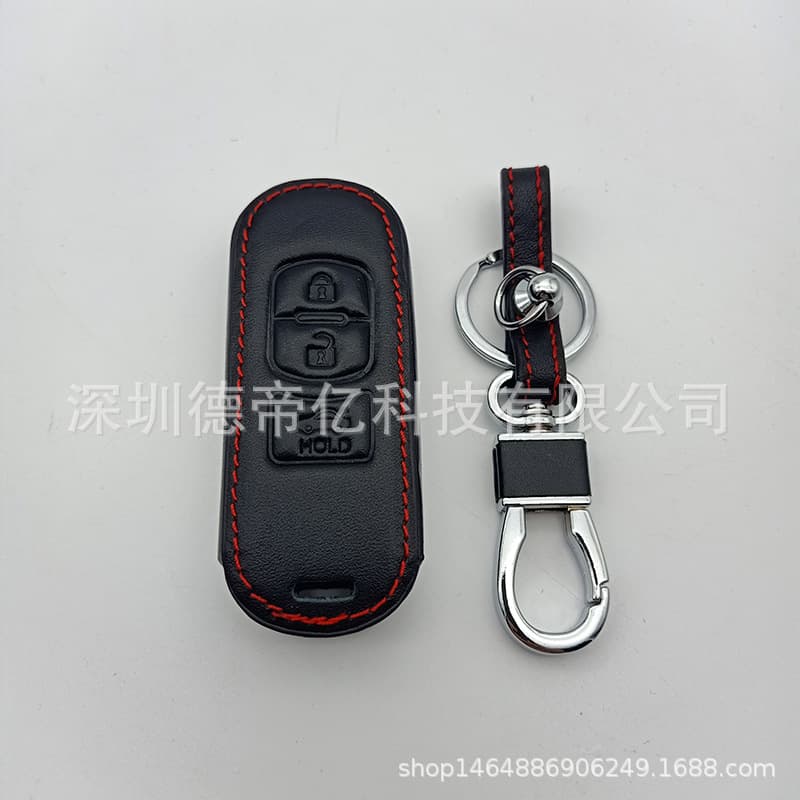 Leather Key Case for Mazda Atenza 2 3 6 CX-5 CX-7 CX-9 2015-2019
