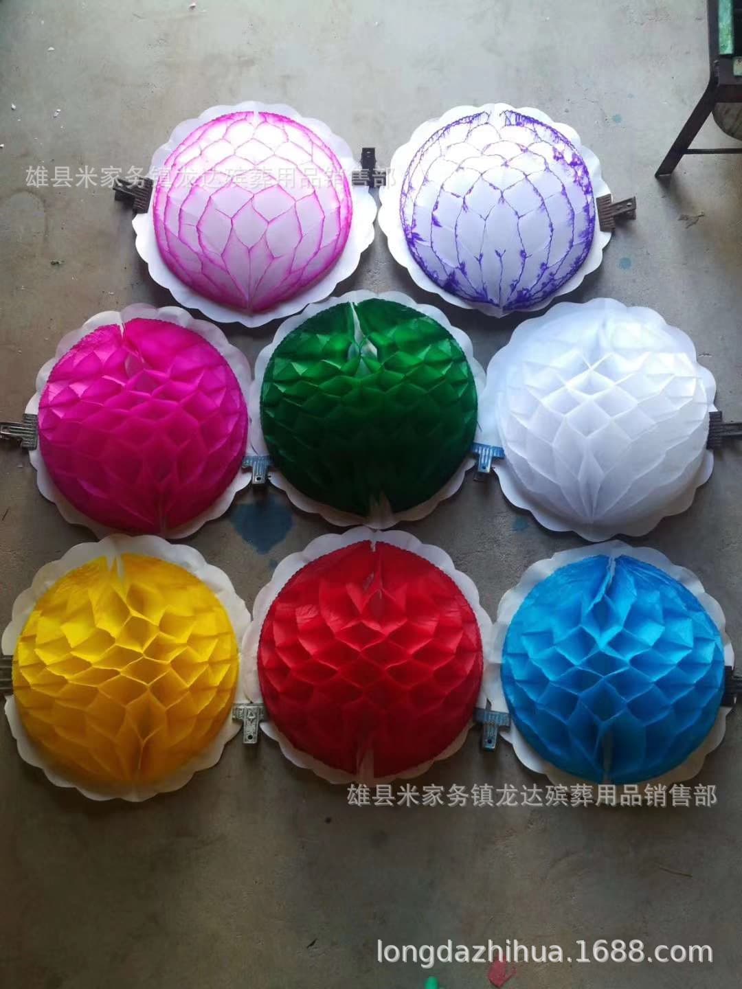 Wreath materials, 42cm copy paper hemisphere flowers, full size, thick cardboard, Longda funeral supplies wholesale