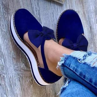 2022 New Export Women's Shoes Closed Toe Thick Sole Women's Sandals Cross-Border Direct Supply European and American Large Size Bow Flat Shoes Women