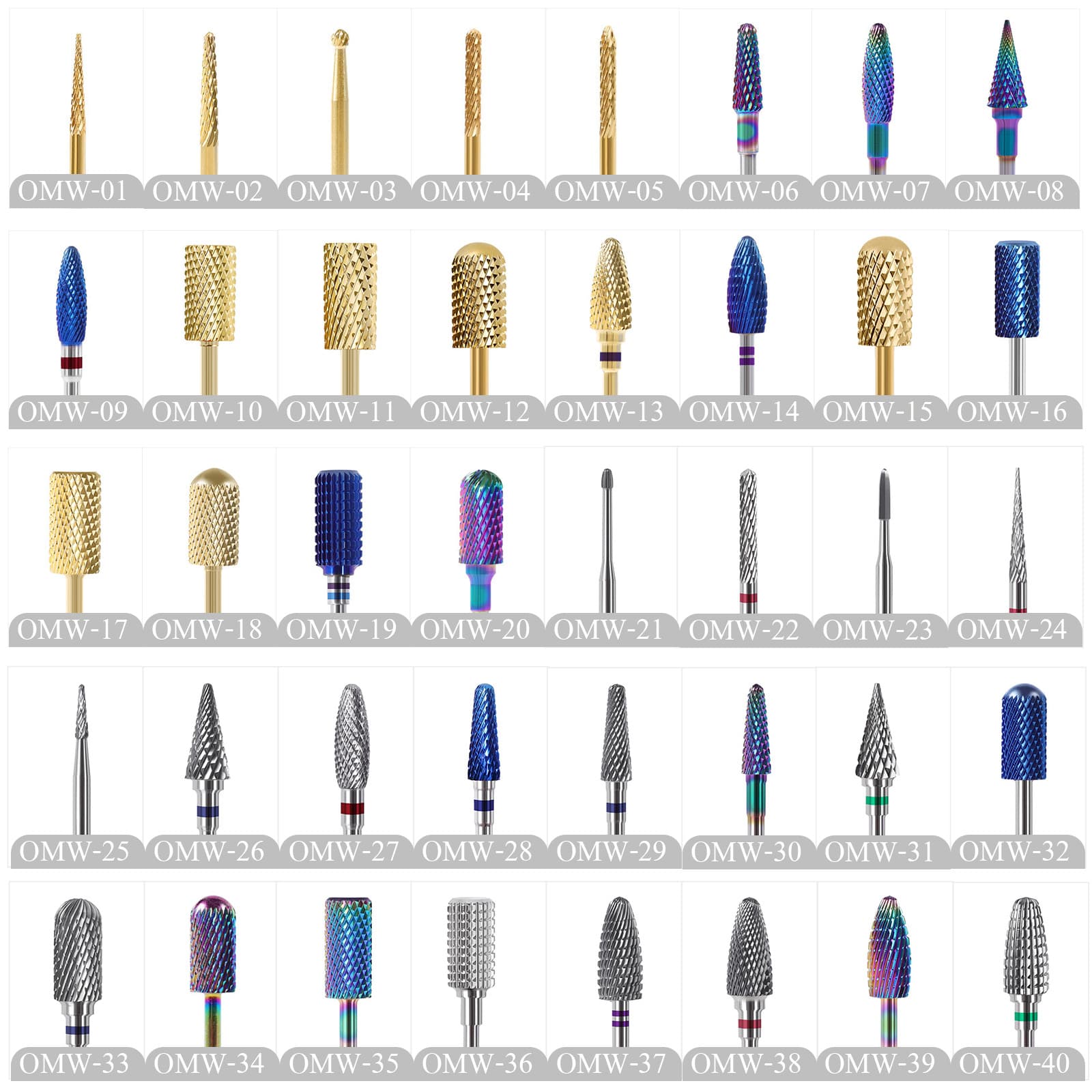 Tungsten Steel Nail Drill Bit Quick Manicure Removal Dead Skin Removal Pre-Processing Double Direction Removal Wholesale